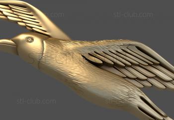 3D model Flying seagull (STL)